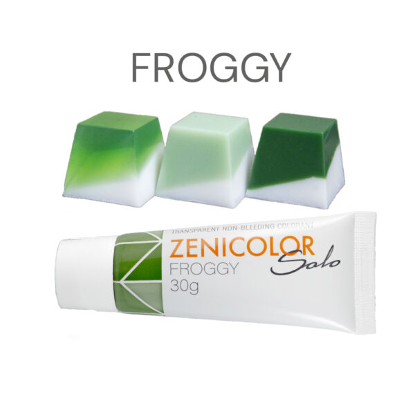 Grüne Seifenfarbe Zenicolor Solo Froggy 30g Farbpaste.