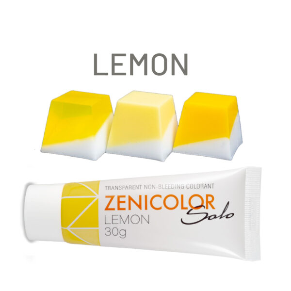 Gelbe Seifenfarbe ZENICOLOR Solo Lemon 30g Farbpaste