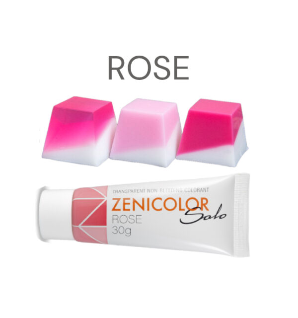 Rosa Seifenfarbe ZENICOLOR Solo Rose 30g Farbpaste