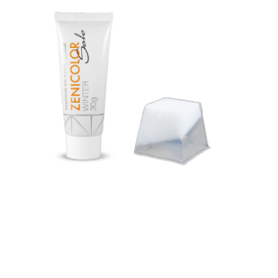 weiß- 30 solo Seifenfarbe ZENICOLOR Solo Winter sample