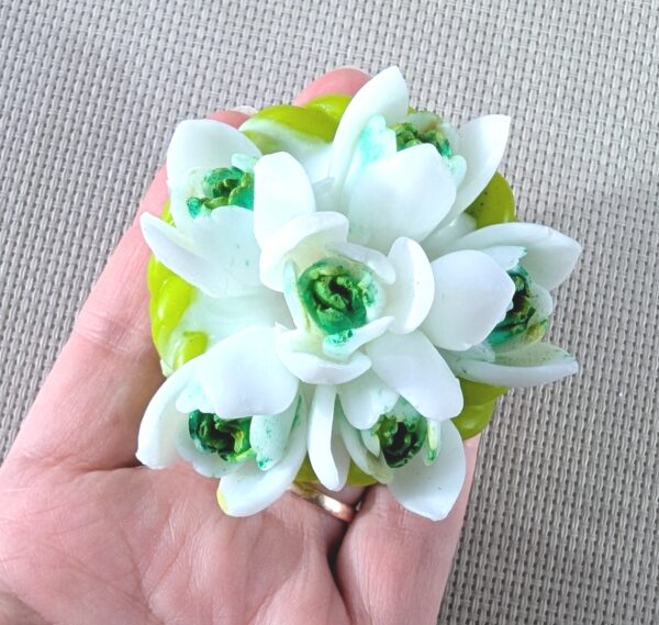 Schneeglöckchen-Korb Himbeerenseife