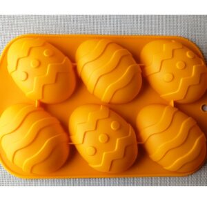 Silikonform 6 Hohle Osterei Backform Schokoladenform