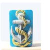 Handgefertigte-Reliefseife-Anker-in-Blau