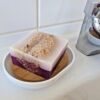 Handgemachte Himbeereseife mit Luffa , Vitamin E 150g