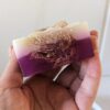 Handgemachte Himbeereseife mit Luffa , Vitamin E 150g
