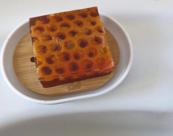 Handgemachte Himbeereseife mit Luffa , Vitamin E 150g