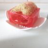 Handgemachte Himbeereseife mit Luffa , Vitamin E 150g