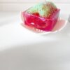 Handgemachte Himbeereseife mit Luffa , Vitamin E 150g