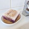 Handgemachte Himbeereseife mit Luffa , Vitamin E 150g