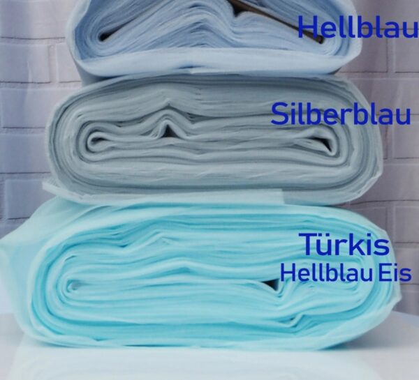Kristall Tüll Stoff – weich fallend, transparent, 300 cm breit