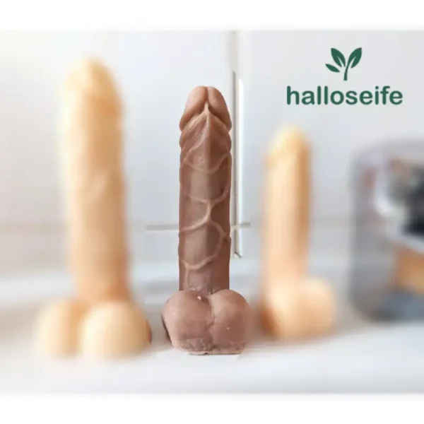 Penisseife-mittelmasse - Penis Form Handgemachte Himbeereseife Geschenkideen JGA