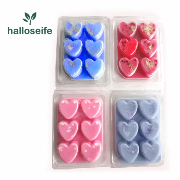 Handgegossenes Duftwachs | Wax Melts | Duftwachs für gemütliche Stunden Herzchen